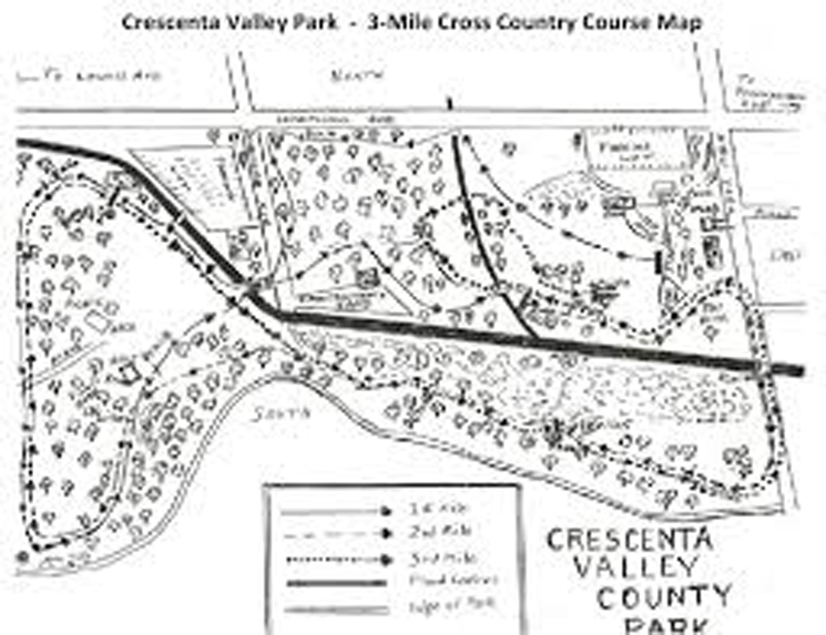 Map - Cresenta Valley Park course